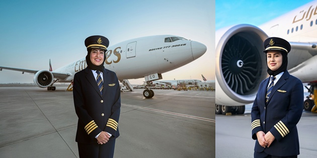 Emirates’te Bir İlk 2 Kadın Pilot Göreve Başladı
